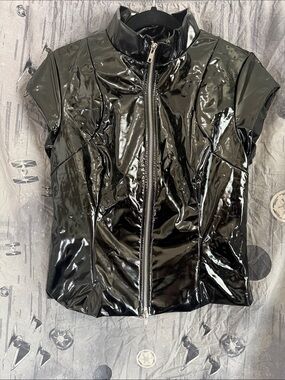 NIB FOREST INK VIDEO VIXEN VINYL ZIP TOP SZ XL/2X